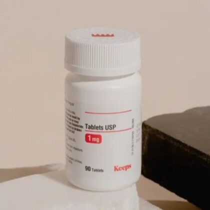 Keeps Finasteride 1mg Tablets - Prescription-Strength Hair Loss Treatment - Clinically Proven to Stop Male Pattern Baldness & Regrow Hair - 3 Month Supply (90 Tablets)